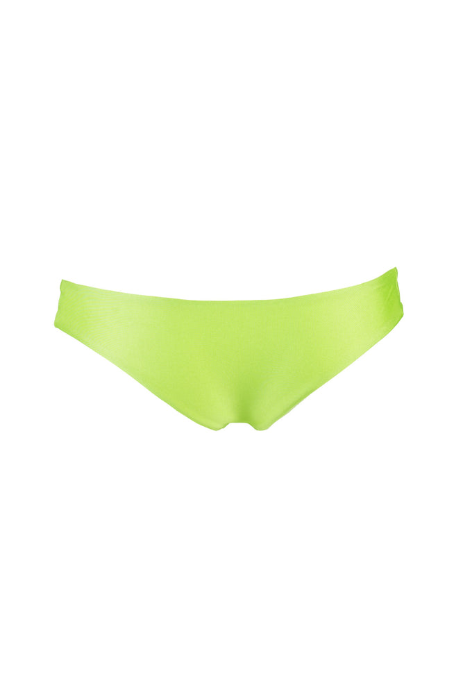 Safari Cheeky Bikini Bottoms in Neon Green, Size Large