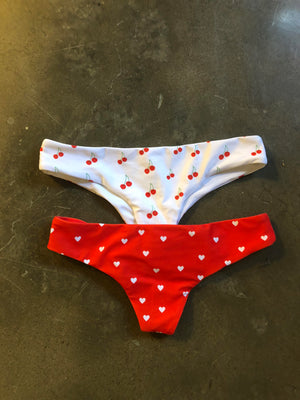 Red Bikini Bottom Sayang Cheeky Bikini Sustainable Swim 